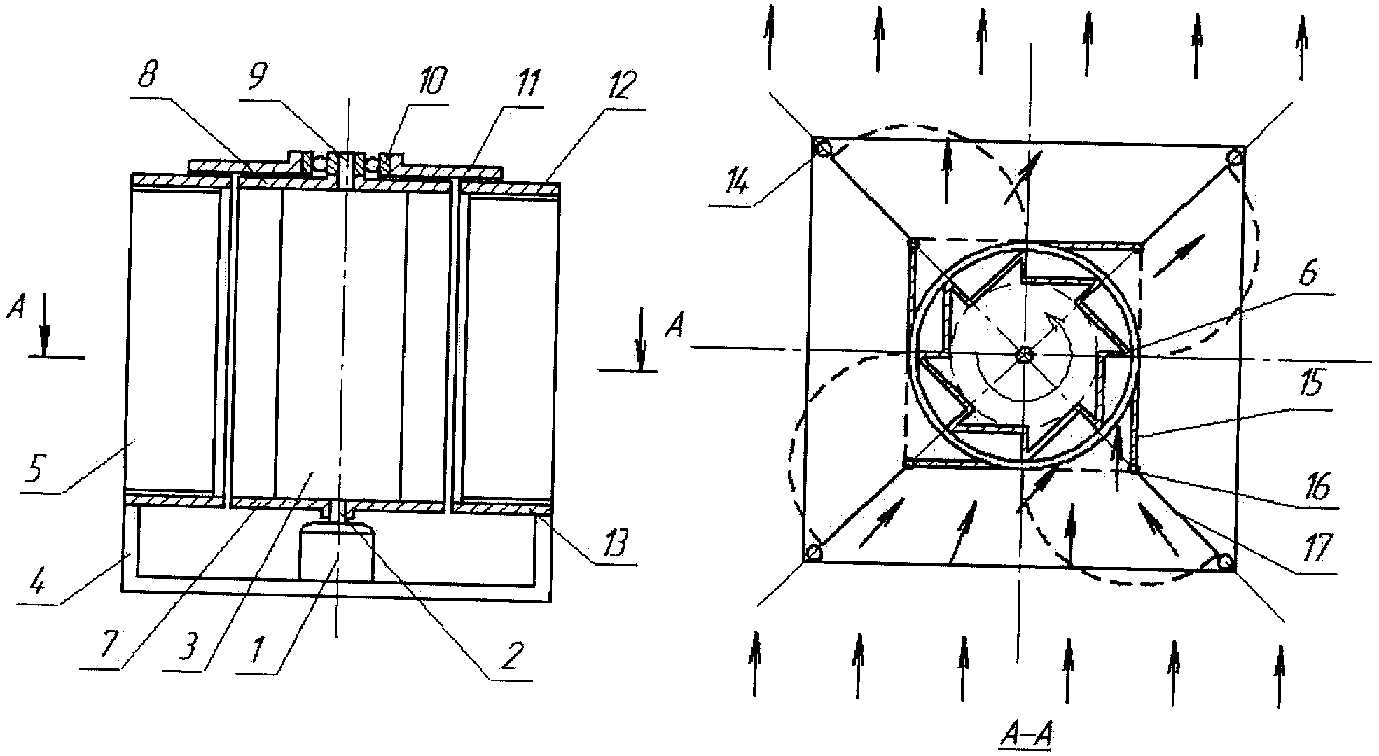 Ветряная регулируемая установка с вертикальной осью вращения