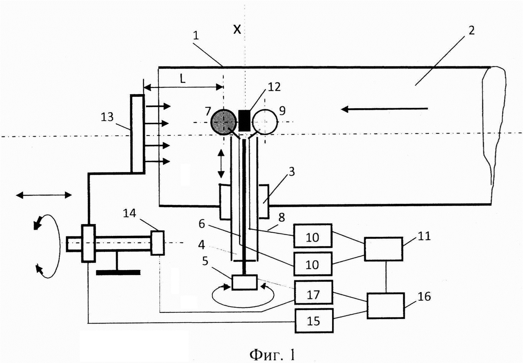 Устройство для определения температуры газа в полых высокотемпературных элементах газотурбинных двигателей