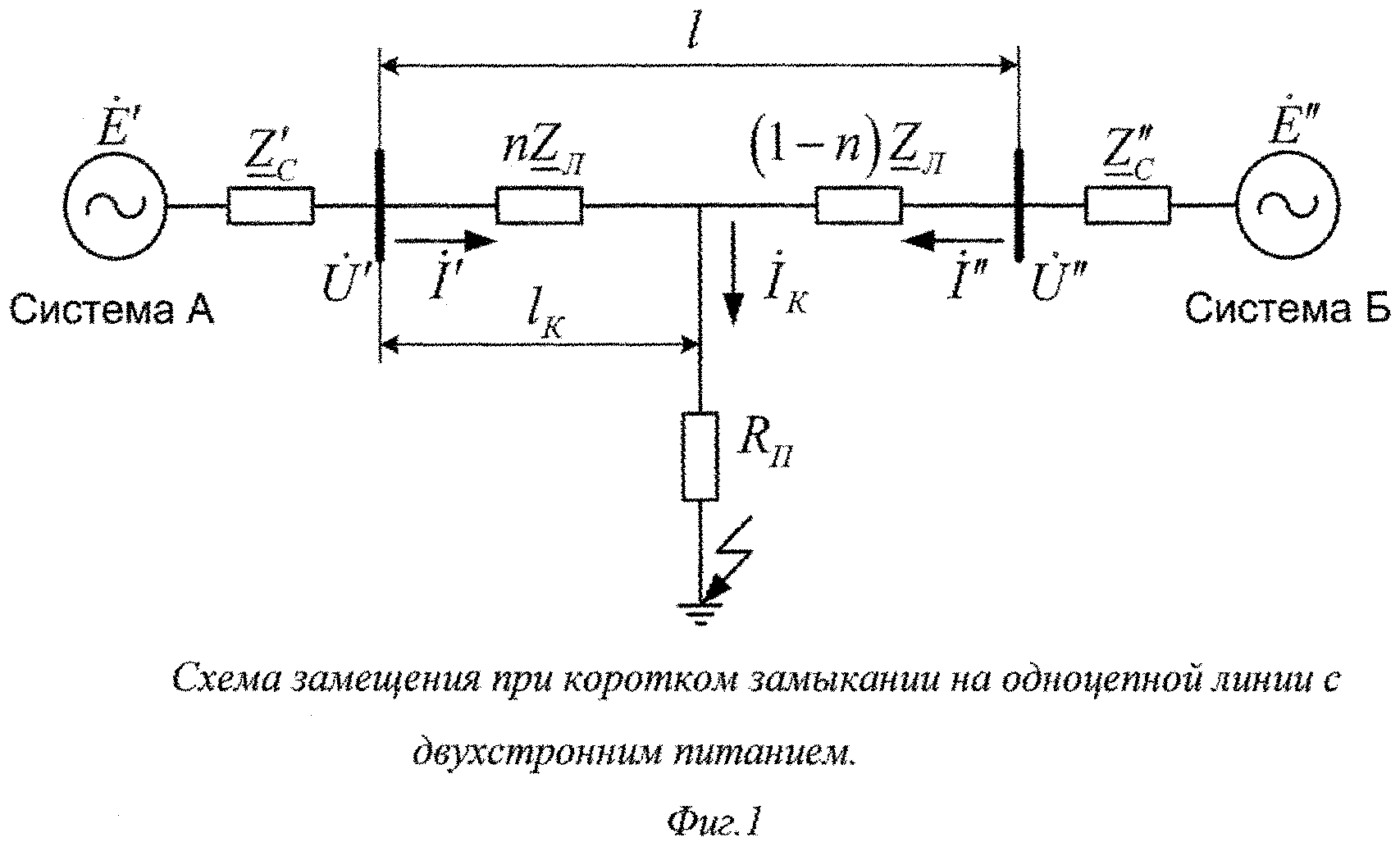 Полная схема замещения линии электропередачи