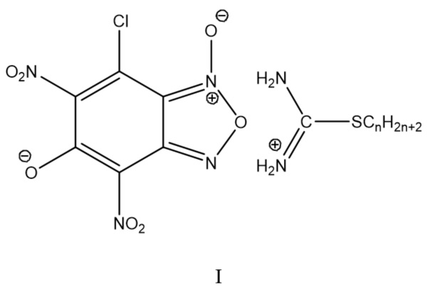 Алкилизотиурониевые соли 7-хлор-4.6-динитро-5-оксидобензофуроксана, обладающие антимикробной активностью