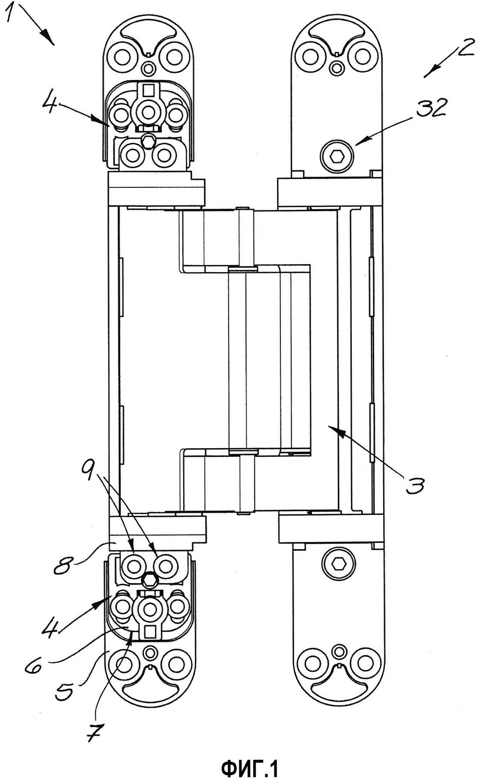 Петлевой базирующий элемент скрытой петлевой системы для дверей или окон и дверная петля с петлевым базирующим элементом