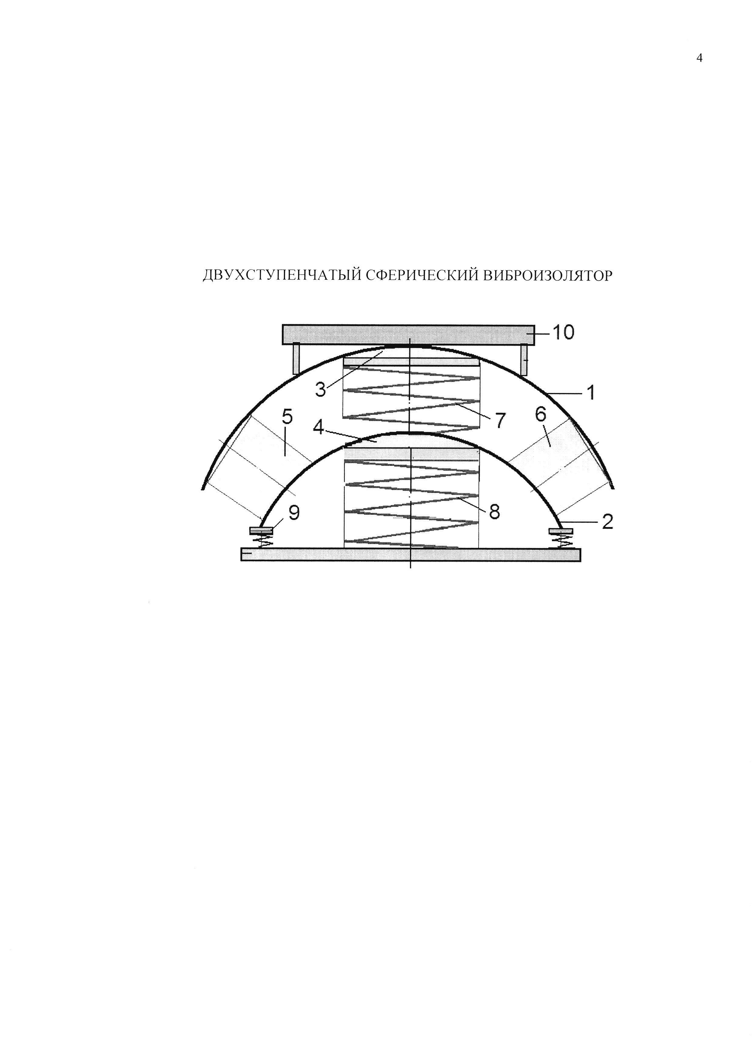 ДВУХСТУПЕНЧАТЫЙ СФЕРИЧЕСКИЙ ВИБРОИЗОЛЯТОР