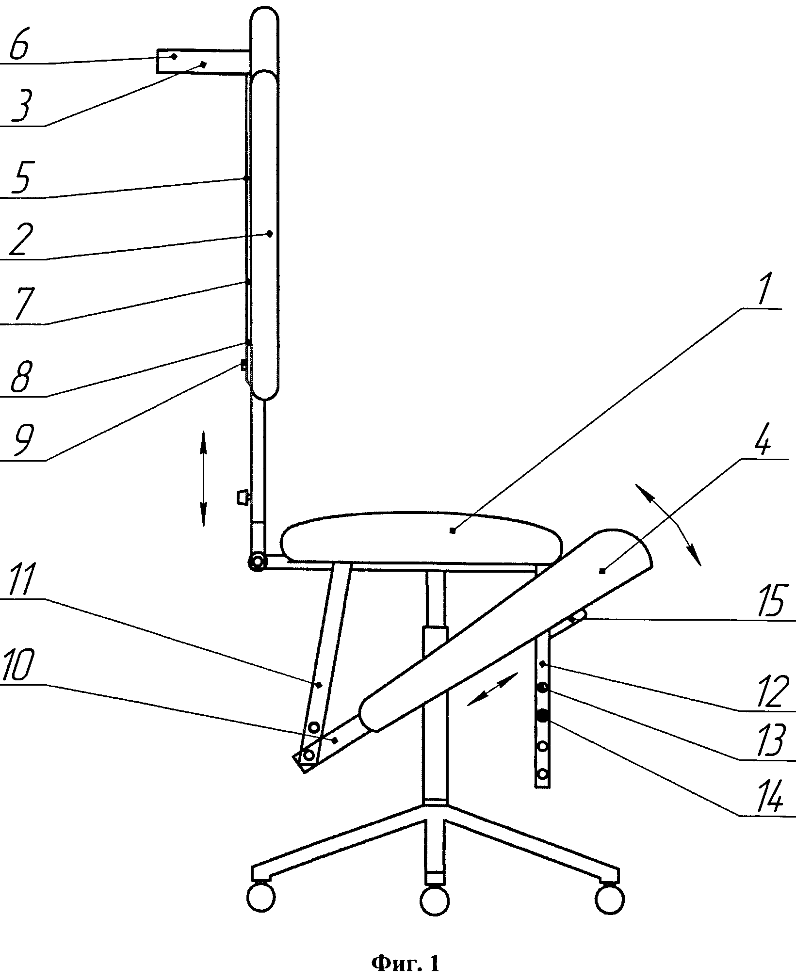 Ортопедический коленный стул чертеж