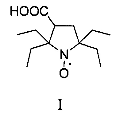 Способ получения 2,2,5,5-тетраэтил-3-карбоксипирролидин-1-оксила