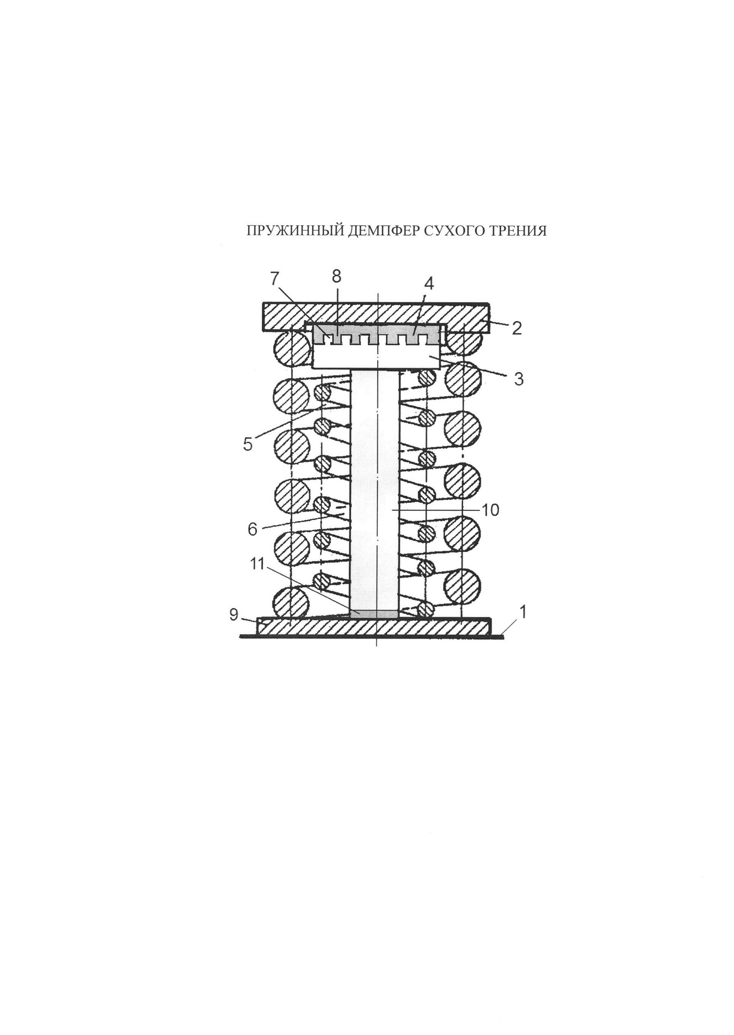 ПРУЖИННЫЙ ДЕМПФЕР СУХОГО ТРЕНИЯ
