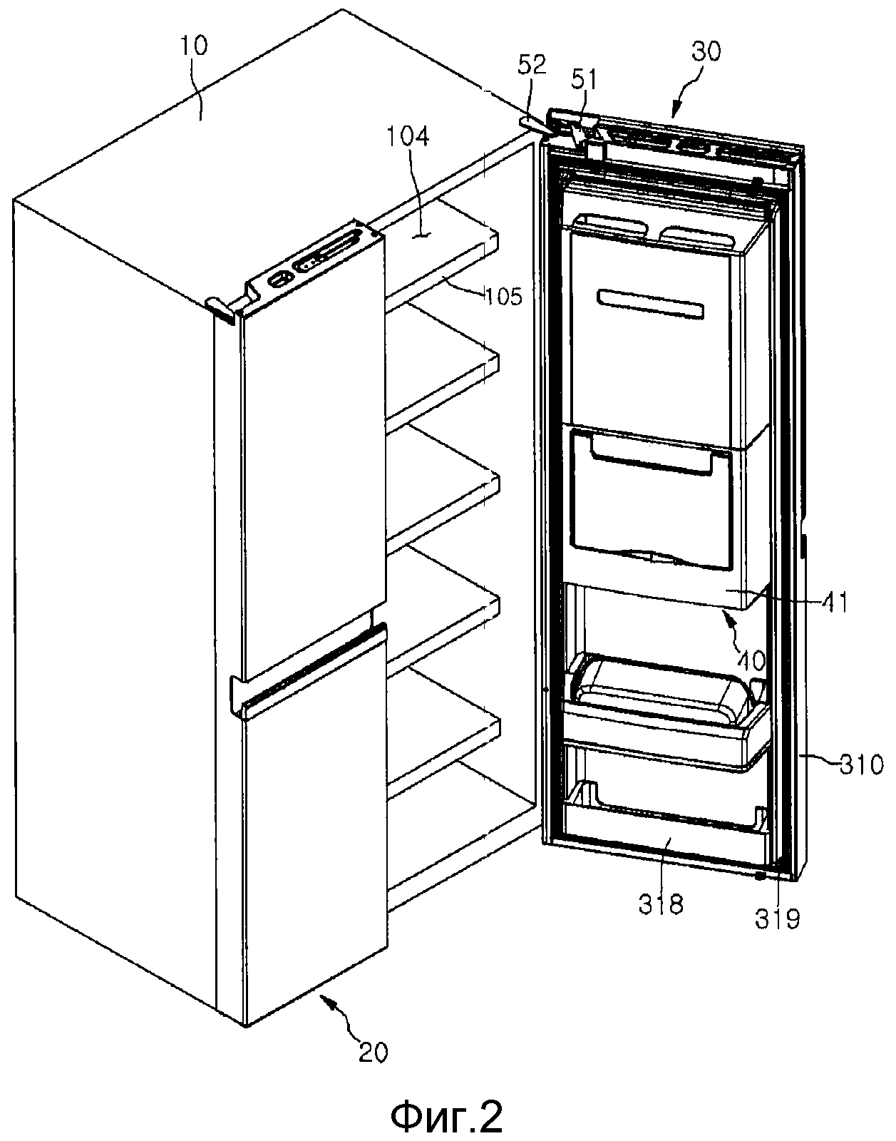 Конструкция пенала под холодильник. Холодильник из двух отдельных частей. Холодильник 1.80 высота. Отделения в холодильнике.
