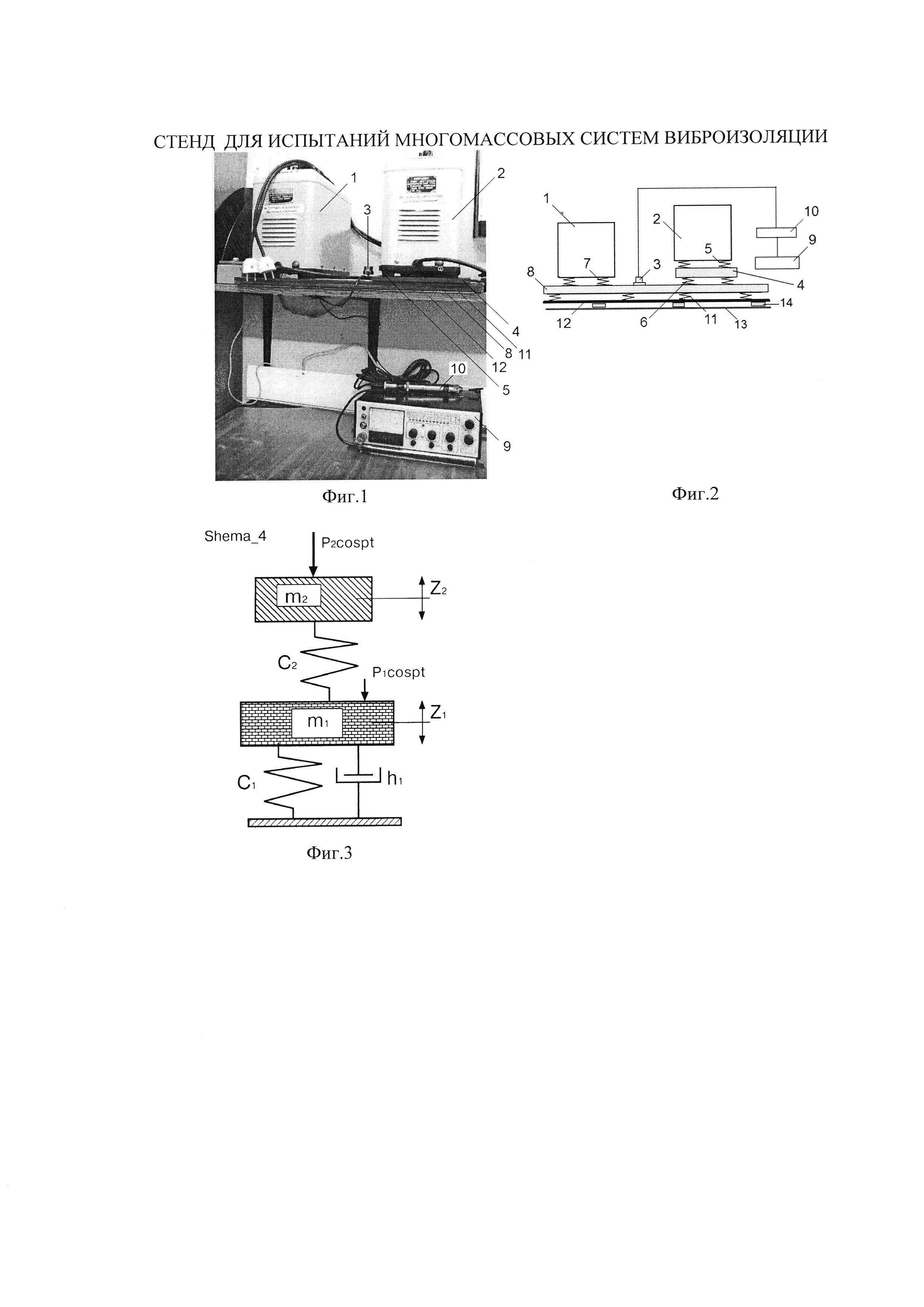 СТЕНД ДЛЯ ИСПЫТАНИЙ МНОГОМАССОВЫХ СИСТЕМ ВИБРОИЗОЛЯЦИИ