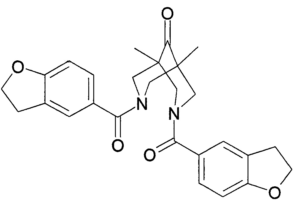 Меченный тритием 3,7-бис(2,3-дигидро-1-бензофуран-5-илкарбонил)-1,5-диметил-3,7-диазабицикло[3.3.1]нонан-9-он