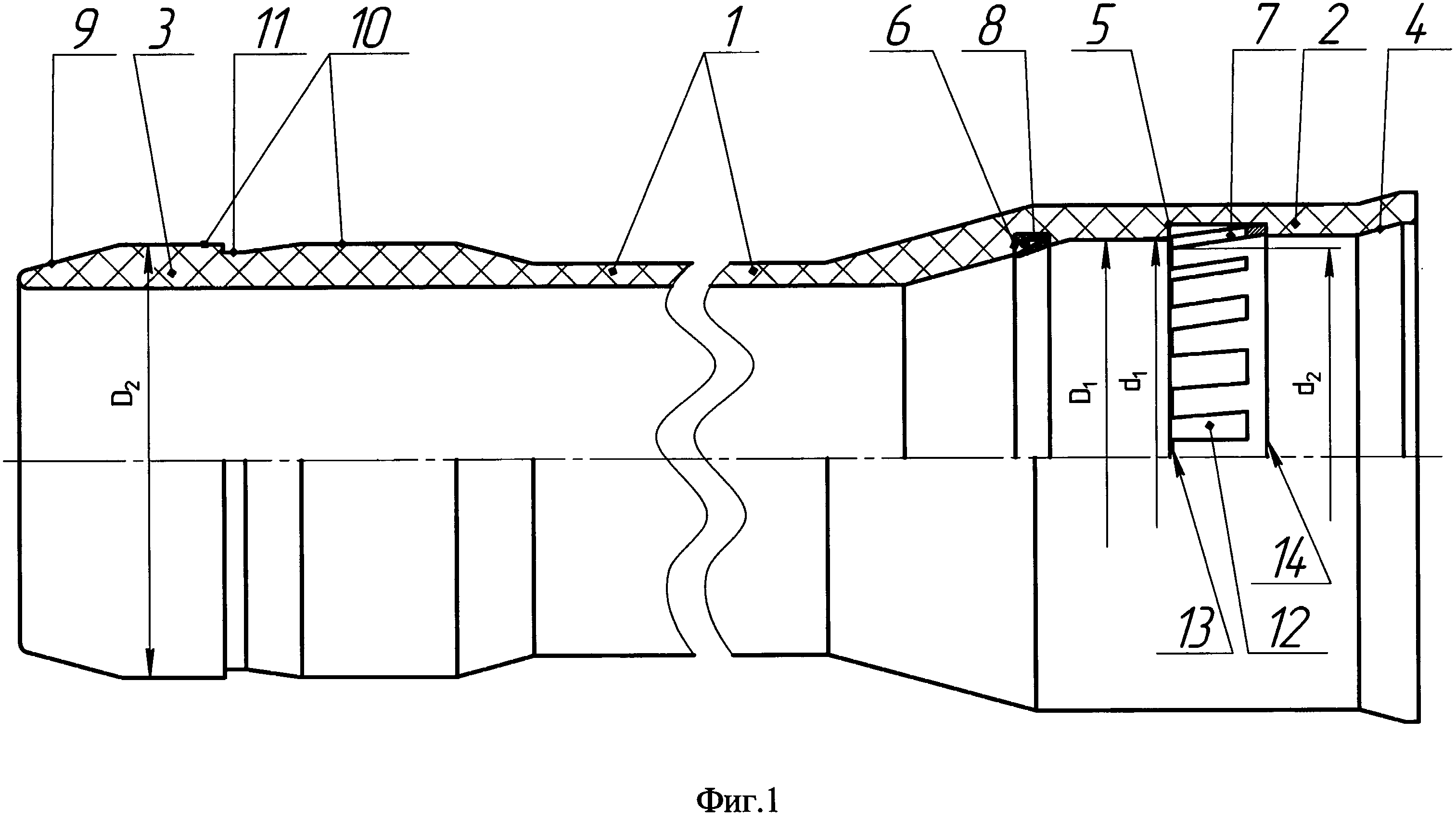 Линейный элемент сборно-разборного трубопровода