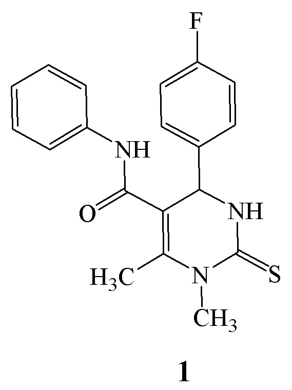 Применение 1,6-диметил-N-фенил-4-(4-фторфенил)-2-тиоксо-1,2,3,4-тетрагидропиримидин-5-карбоксамида в качестве средства, обладающего анальгетической активностью