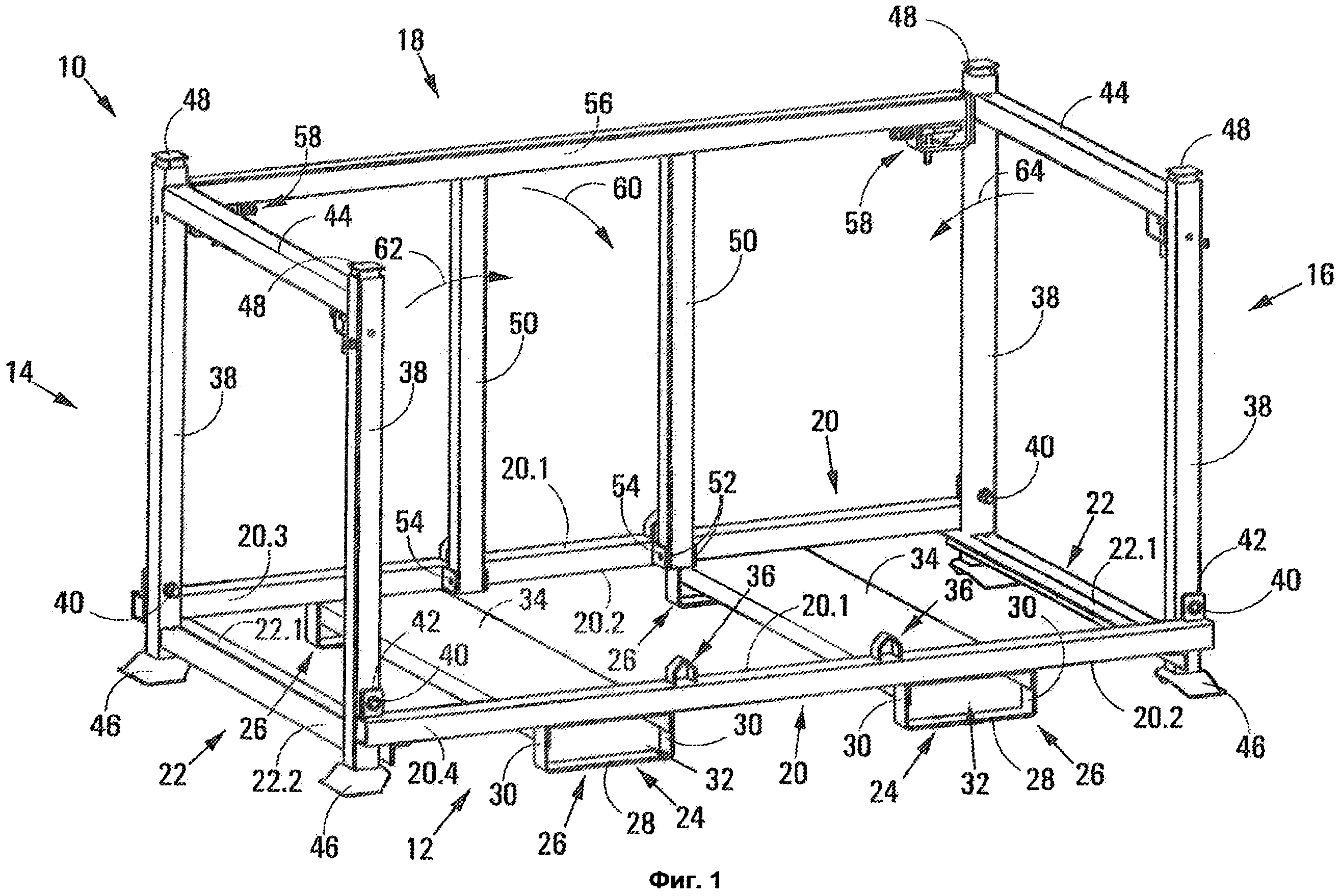 Сборочный чертеж каркаса блок контейнера