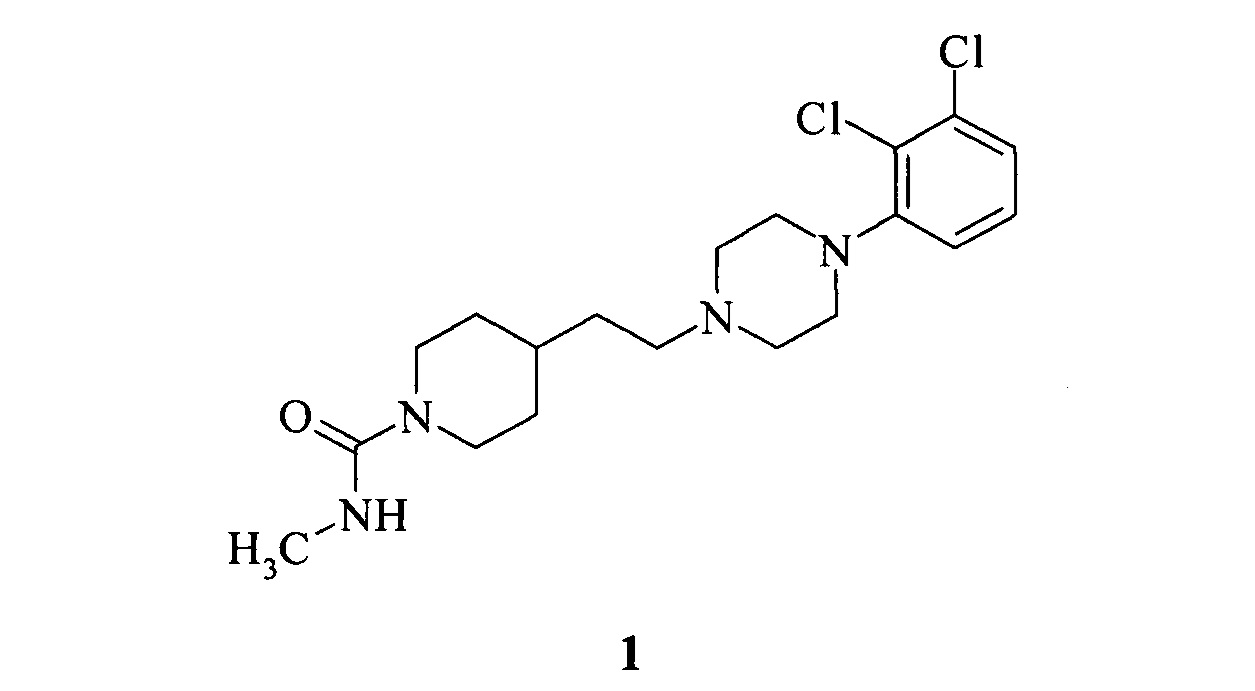 Частичный агонист допаминовых D2/D3 рецепторов - метиламид 4-{ 2-[4-(2,3-дихлорфенил)-пиперазин-1-ил]-этил} -пиперидин-1-карбоновой кислоты, способы его получения (варианты) и применения