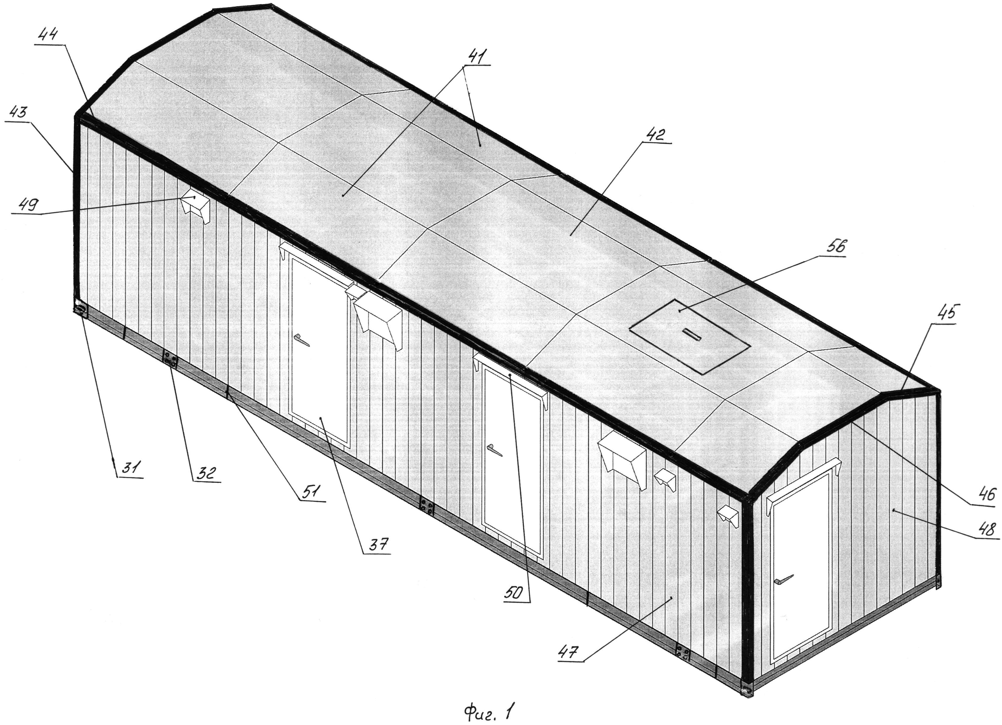 Блок-контейнер для технологического оборудования