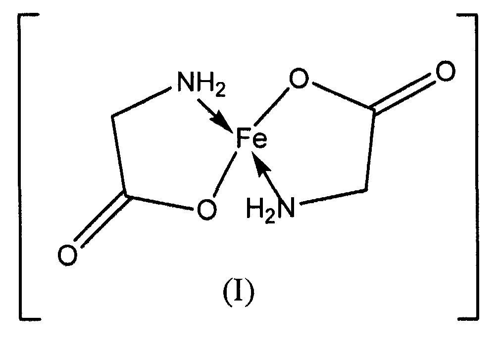 Комплексы железа. Хелатный комплекс железа формула. Глицинат железа формула. Хелат железа структурная формула. Бисглицинат железа формула.