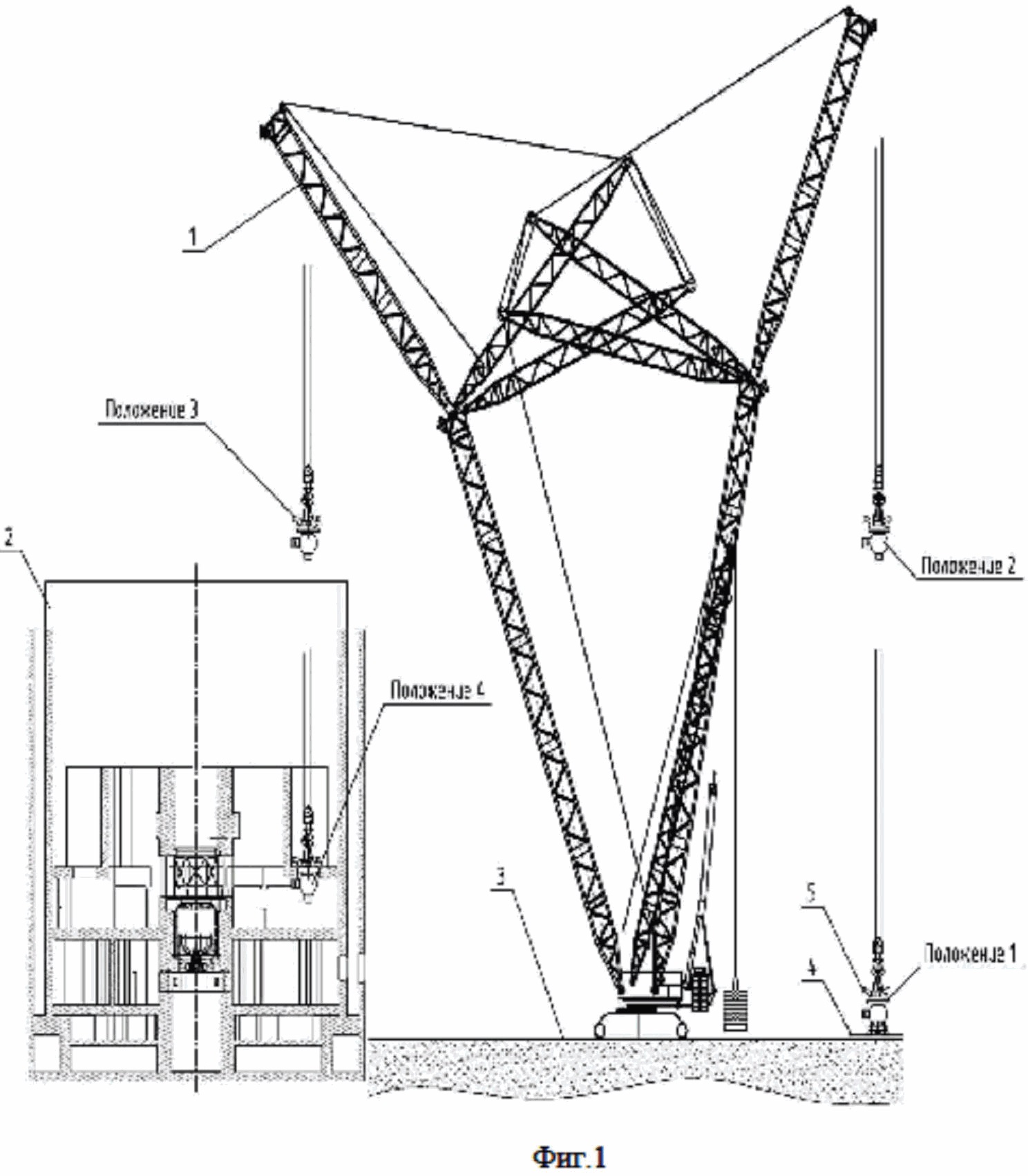 Способ монтажа основного крупногабаритного оборудования реакторной установки методом 