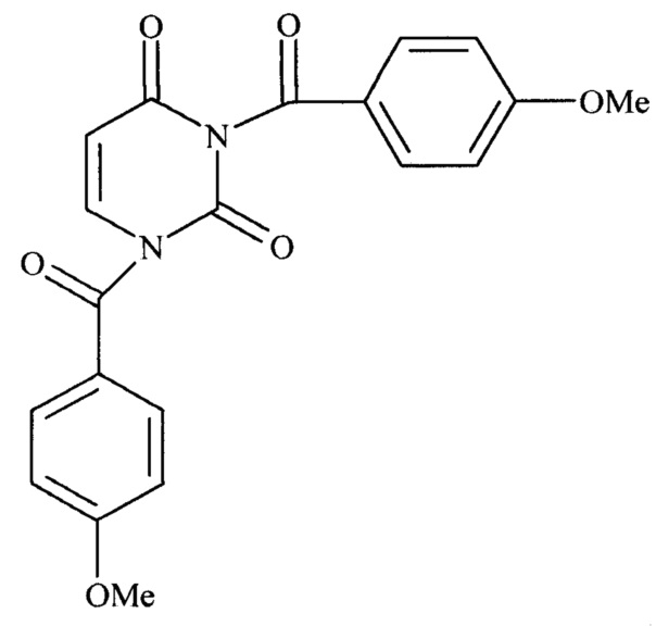 1,3-Бис(4-метоксибензоил)пиримидин-2,4(1Н,3Н)-дион, обладающий разрывающей поперечные сшивки гликированных белков активностью