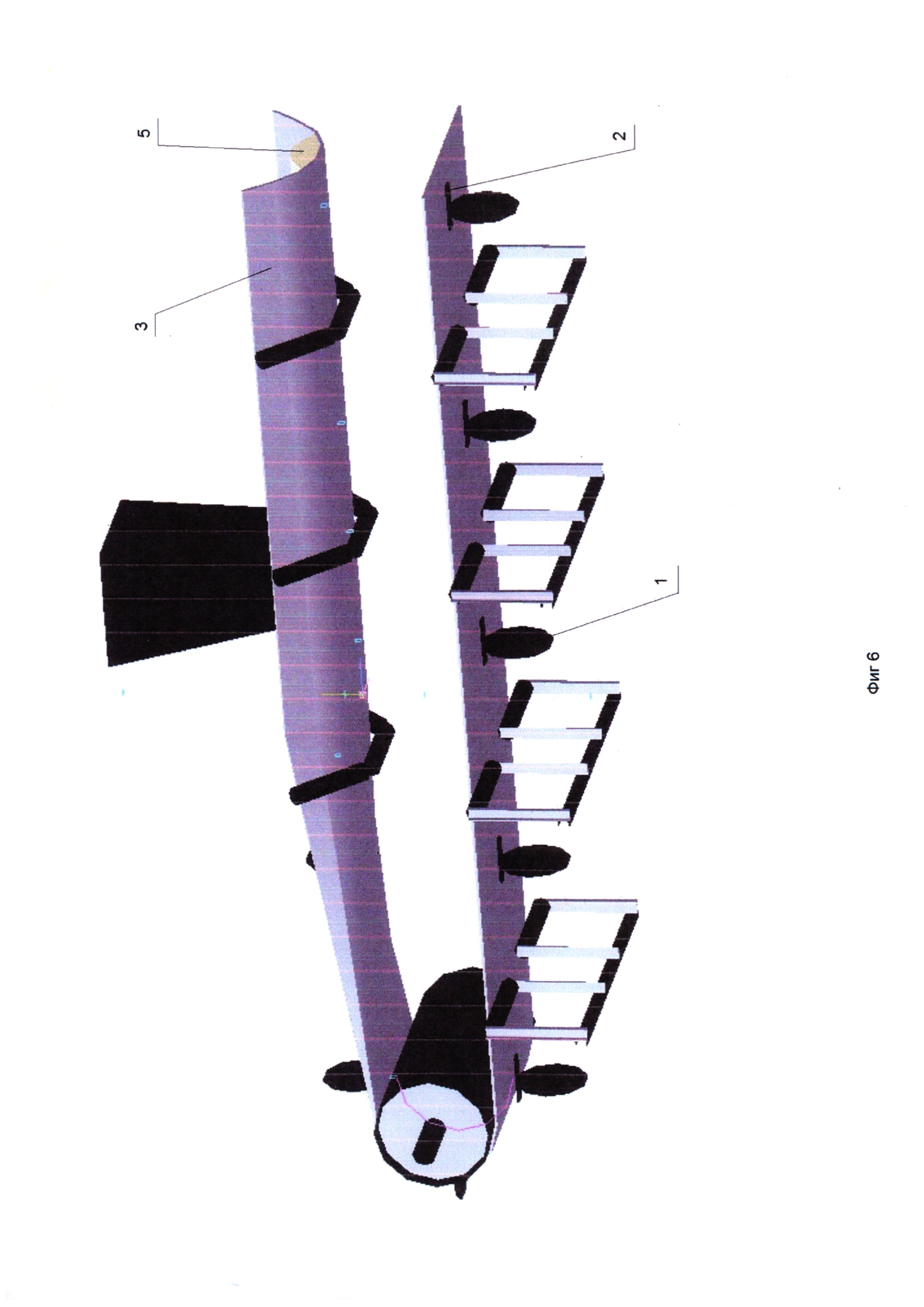 Ленточный трубный конвейер с перегородками