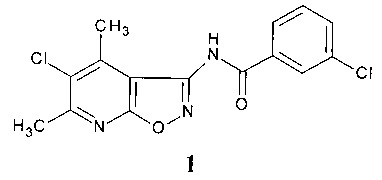 5-Хлор-3-(3-хлорфенилкарбоксамидо)-4,6-диметилизоксазоло[5,4-b]пиридин в качестве антидота 2,4-Д на подсолнечнике
