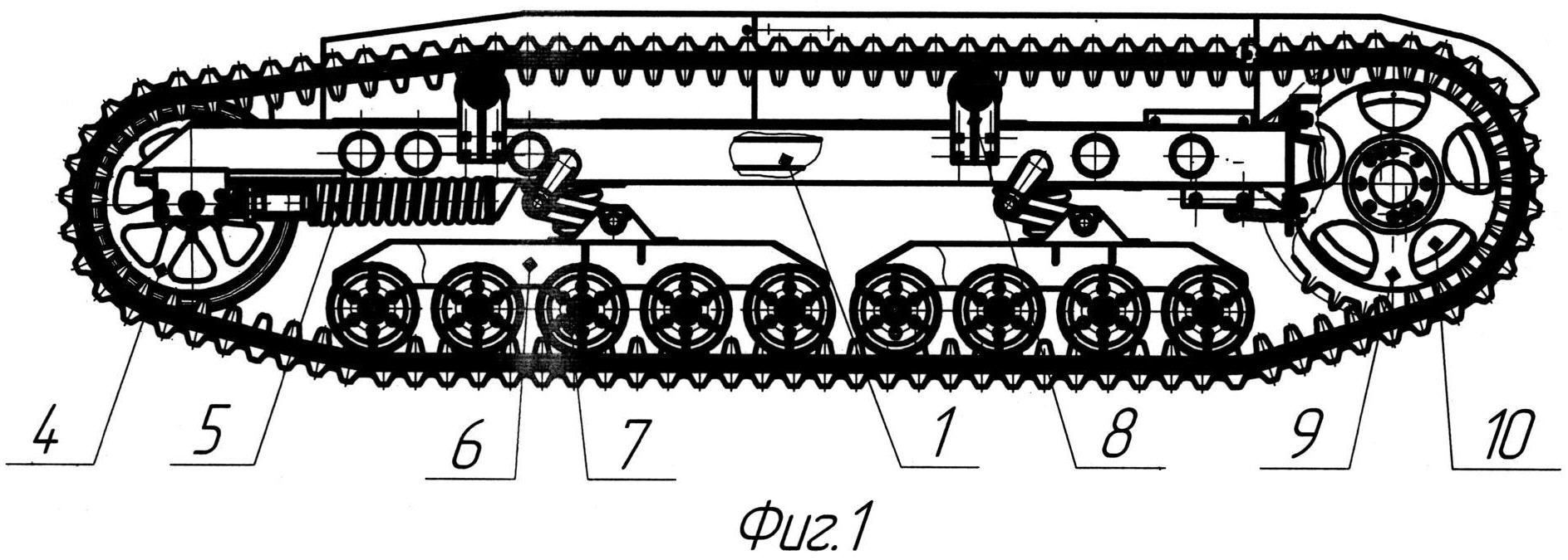 Схема гусеничного движителя