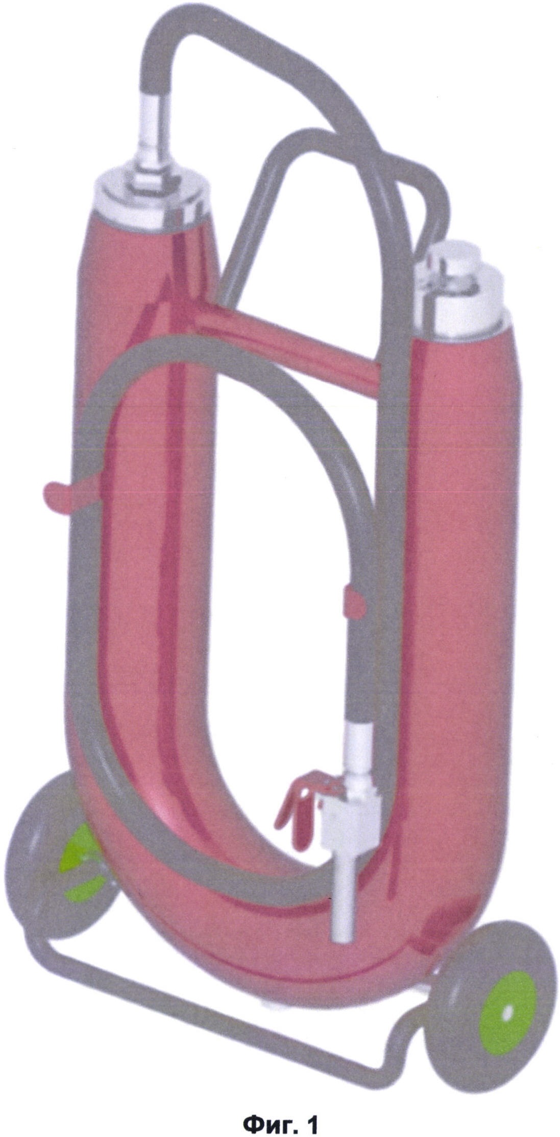 Огнетушитель с U-образным корпусом газогенераторный для взрывопожаропредотвращения и твердопенного тушения
