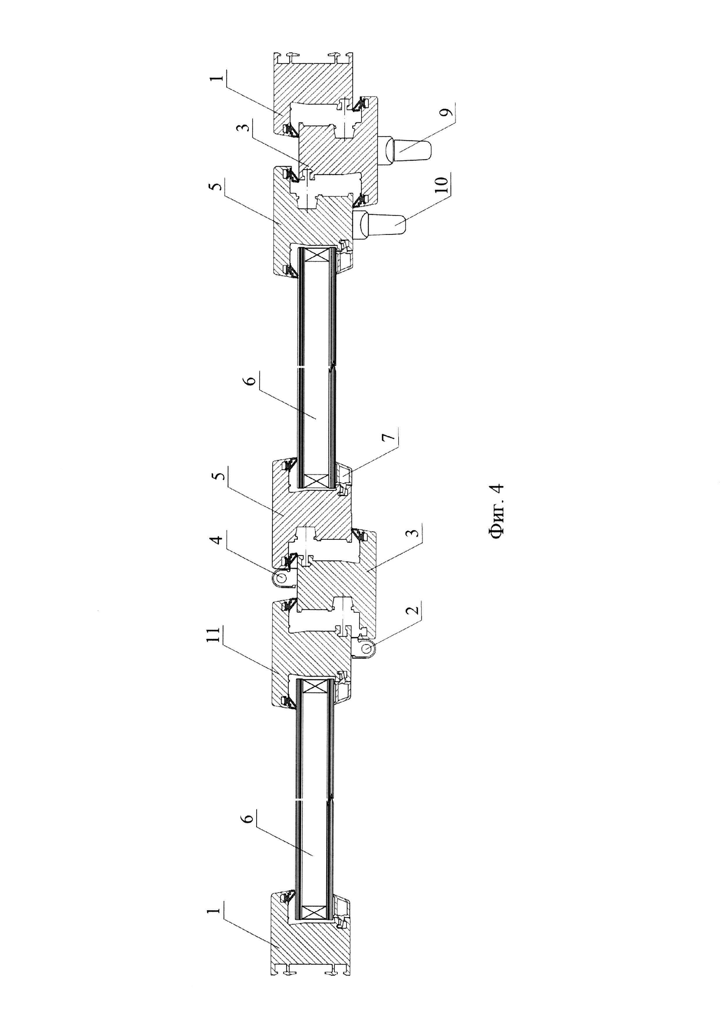 Светопрозрачная конструкция, обеспечивающая сброс избыточного давления внутри помещения (варианты)